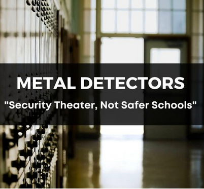 Citizens for Juvenile Justice Debunks Myths about Metal Detectors and  School Safety – Progressive Mass